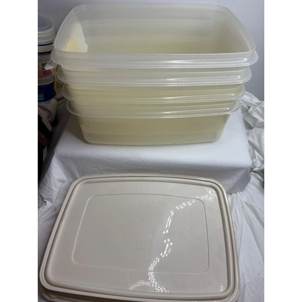 Tupperware Modular Mates Rectangular Food Storage Containers 4 Piece Set